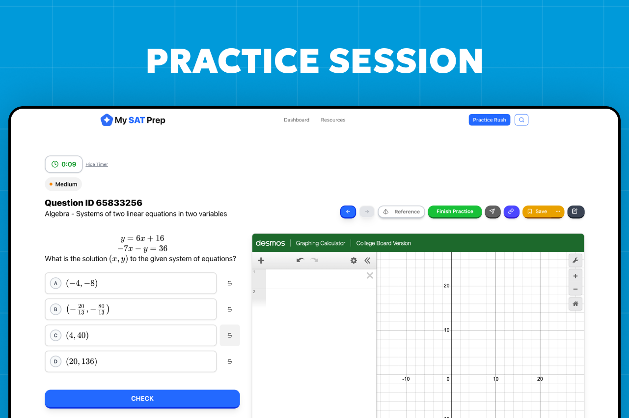 SAT Practice Session - Real College Board Questions Practice